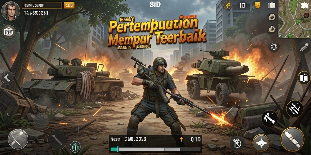 Screenshot 8ID menampilkan pertempuran seru dalam mode TPS.
