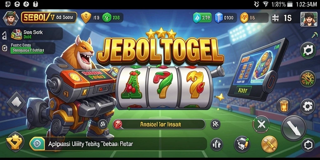 Tampilan utama aplikasi JEBOLTOGEL dengan fitur-fitur Utility yang mudah digunakan.