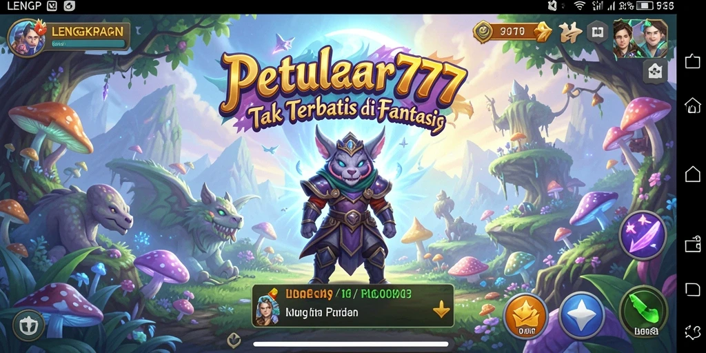 Gameplay seru LENGKAP777 dengan karakter yang beragam.